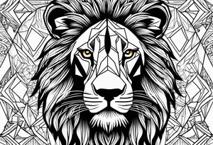 Jamaican lion tattoo idea