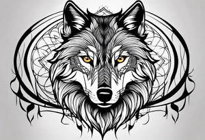 Wolf eyes tattoo idea
