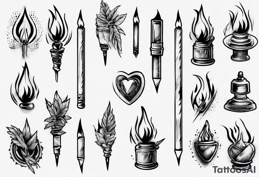 matches tattoo idea