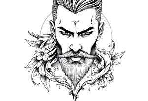 Reincarnation handsome men tattoo idea