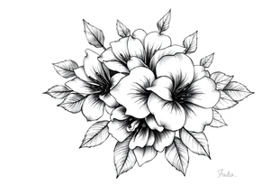 Desenho de flores e borboletas pra braço tattoo idea