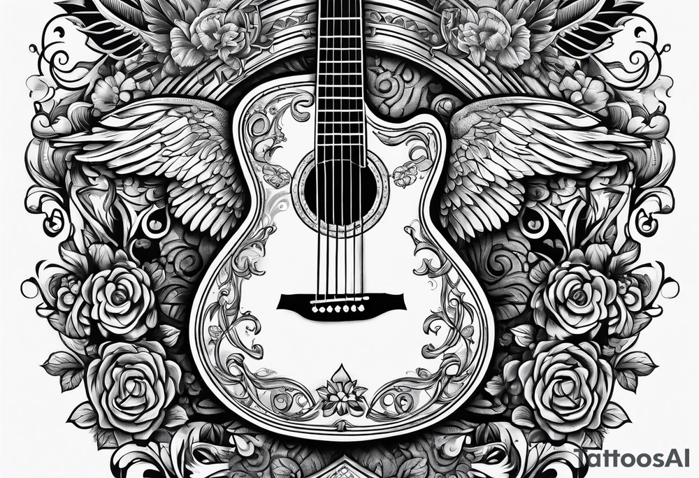 MEMORY OF DAD
GUITAR
BEER
HEAVEN tattoo idea