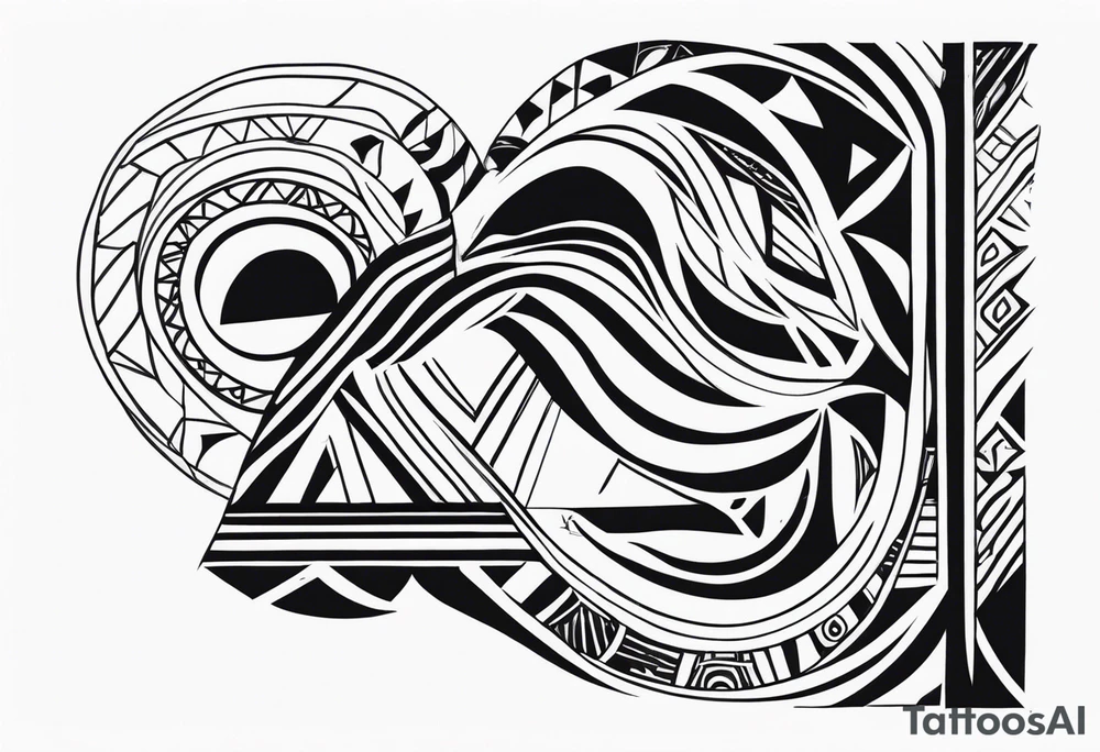 african, tribal, abstract tattoo idea
