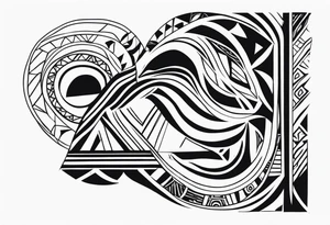 african, tribal, abstract tattoo idea