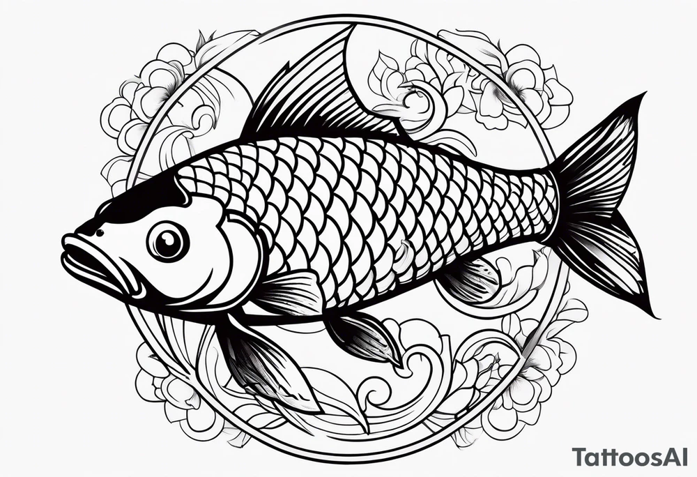 koi fish tattoo idea