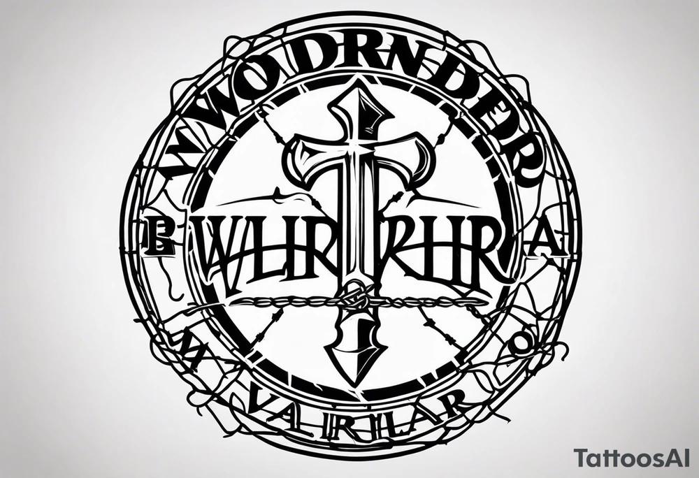 Wounded warrior valhalla barb wire tattoo idea