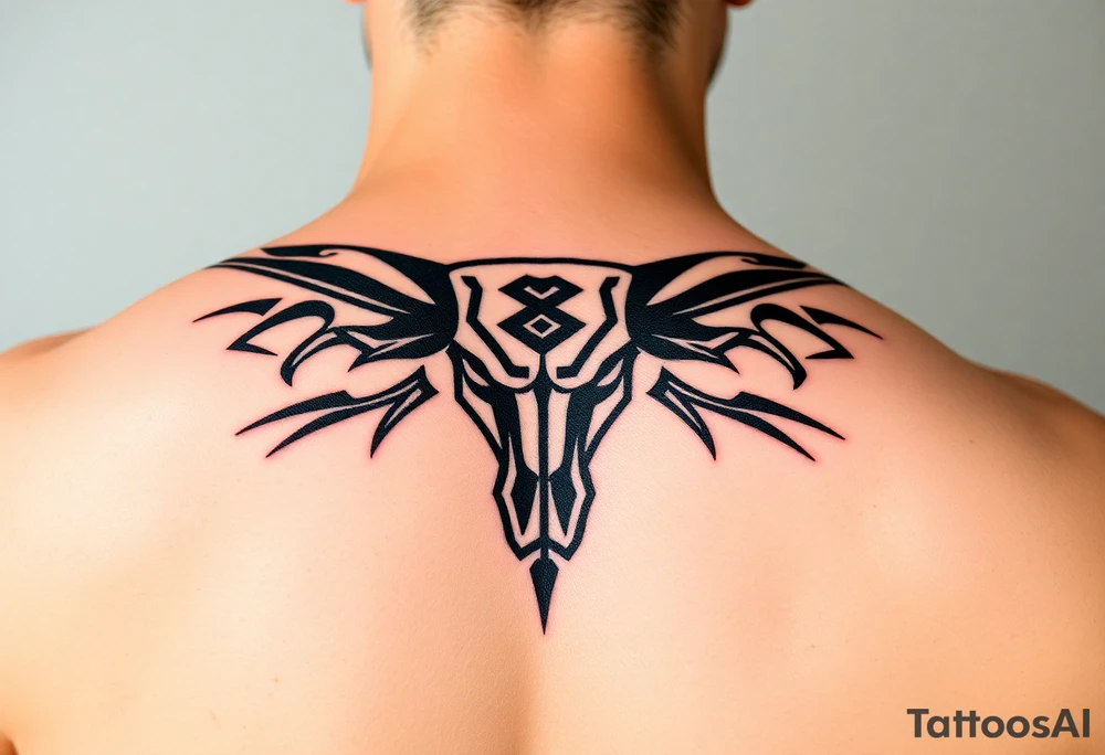Texas longhorn tattoo idea