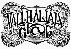 Valhalla fog gods tattoo idea
