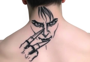 Edward scissorhands reflection off his face tattoo idea