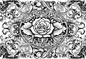 Flowers and plants tattoo idea
