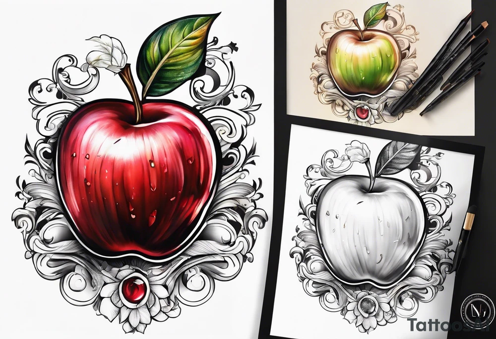 Apple tattoo idea