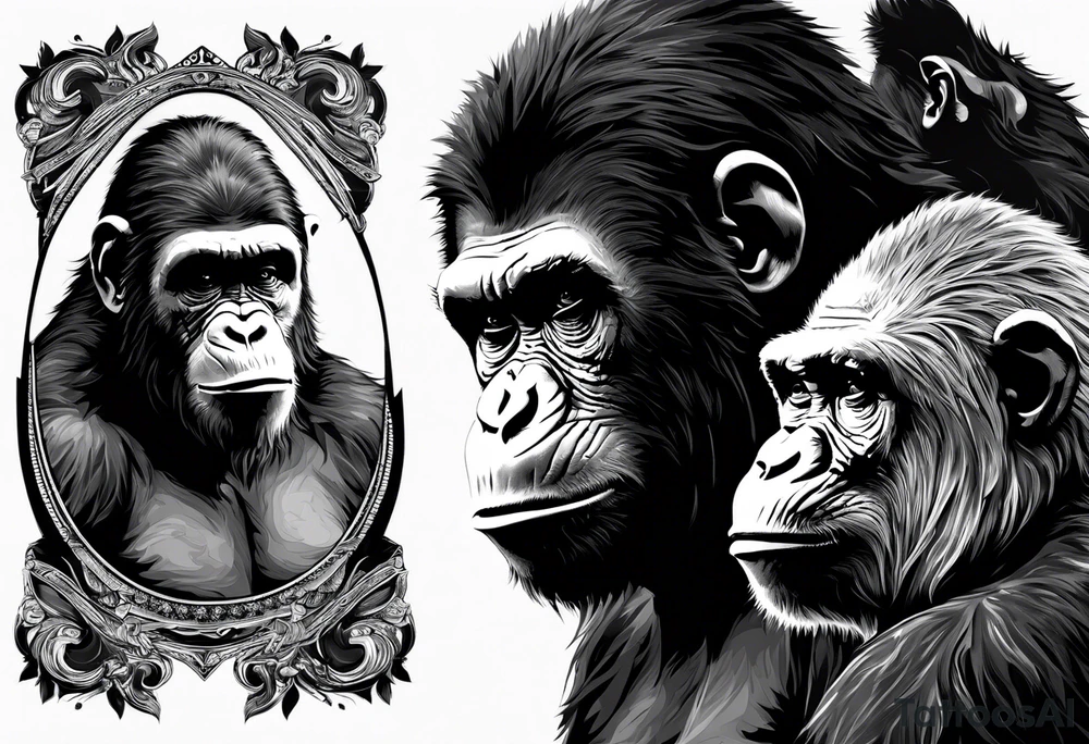 Caesar planet of the apes tattoo idea