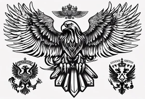 russian eagle tattoo idea