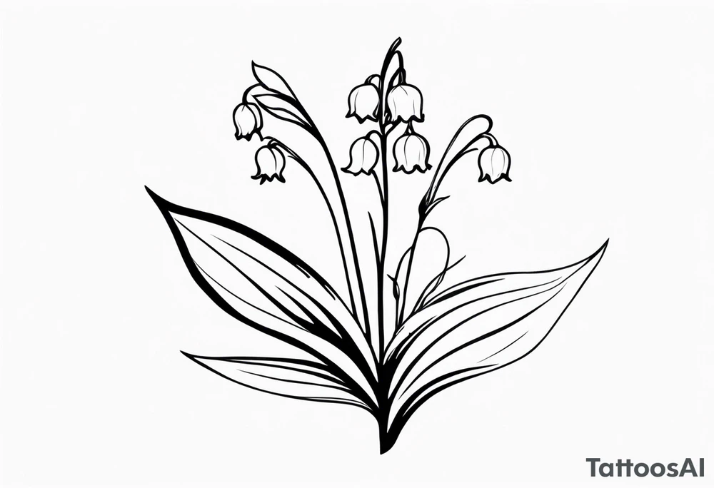 Flower. Lily of the valley. tattoo idea