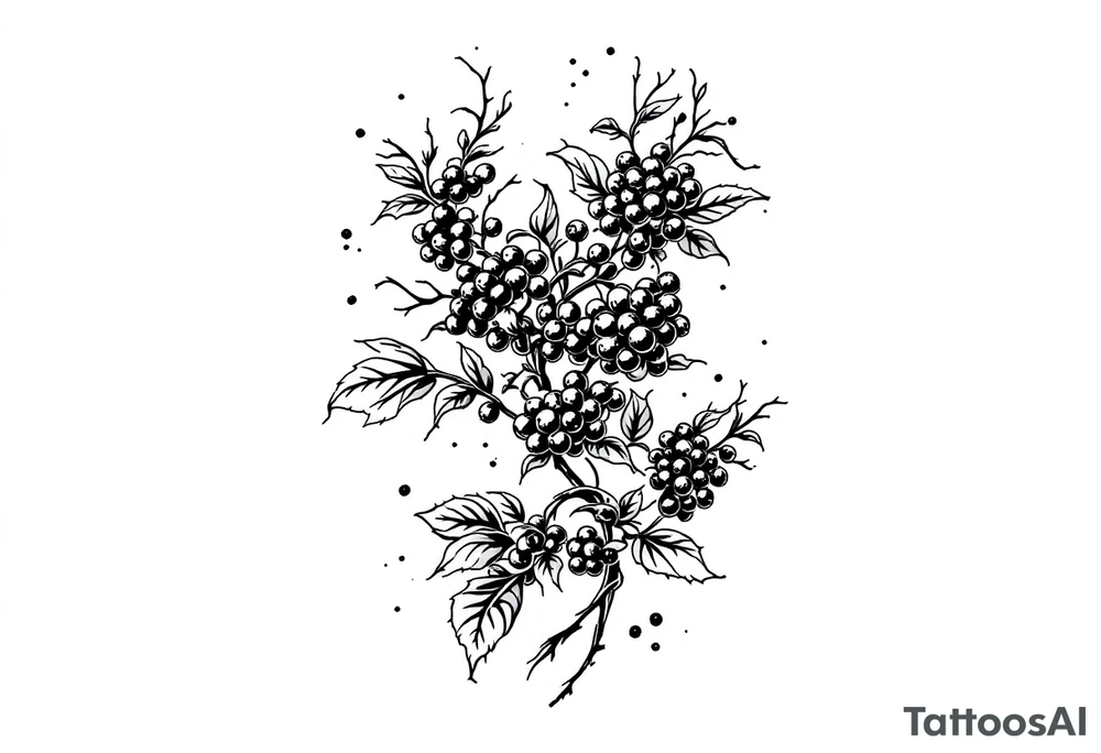 American traditional blackberry vine to wrap around an arm

I tattoo idea
