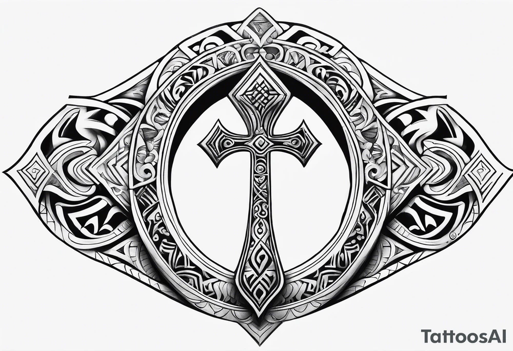 ankh, maori tattoo idea