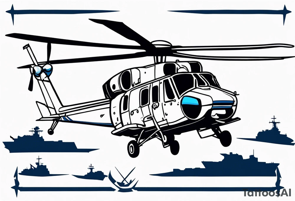 US NAVY helicopter tattoo idea