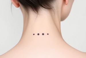 Back of neck tattoo idea