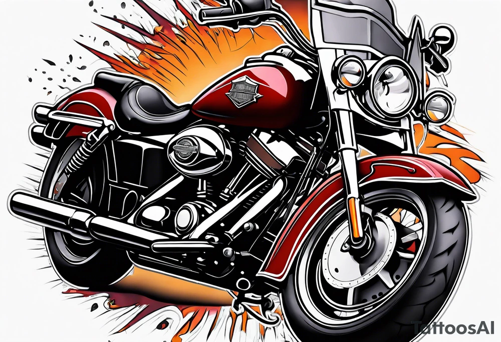 Harley Davidson tattoo idea