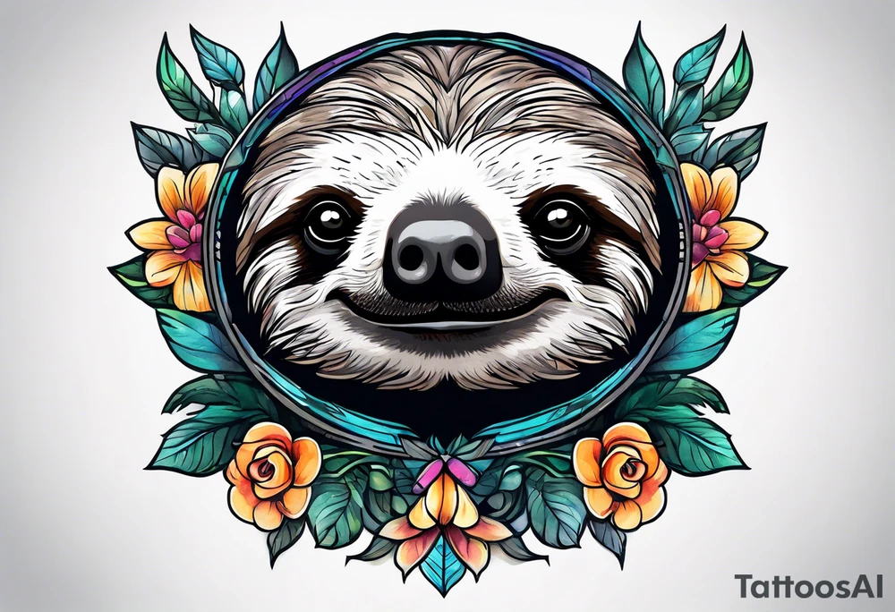 Sloth tattoo idea