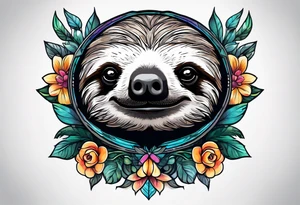 Sloth tattoo idea