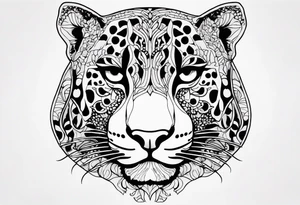 leopard print tattoo idea