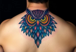 Majestic owl tattoo idea
