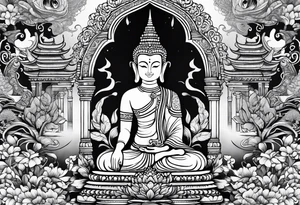 thai temple tattoo idea