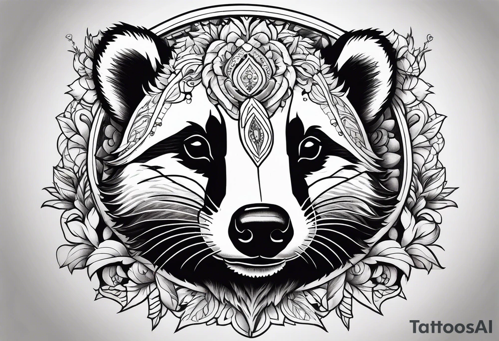 holy badger tattoo idea