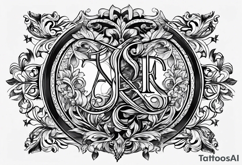 I want the initials: JARR tattoo idea