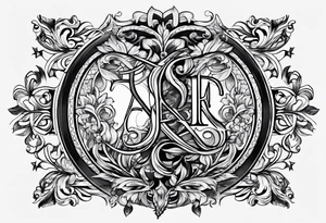 I want the initials: JARR tattoo idea