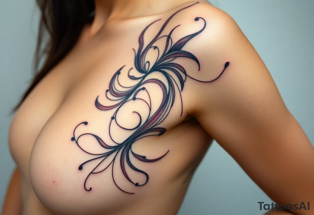 A tatuagem deve expressar força, liberdade e conexão com a multiplicidade da vida, incorporando elementos abstratos e fluidos, com linhas que sugiram movimento e transformação contínua. Evite clichês e busque um design original e significativo. tattoo idea