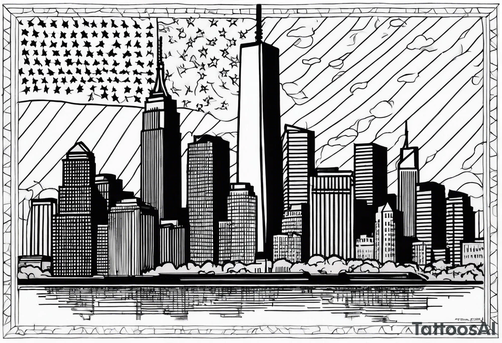 9/11 September 11, 2001 sleeve tattoo idea