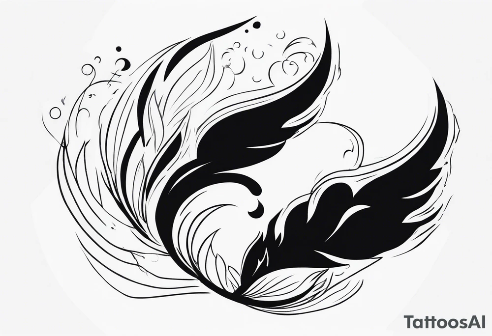 the word burnout. Dual nature. Fire. Smoke. tattoo idea
