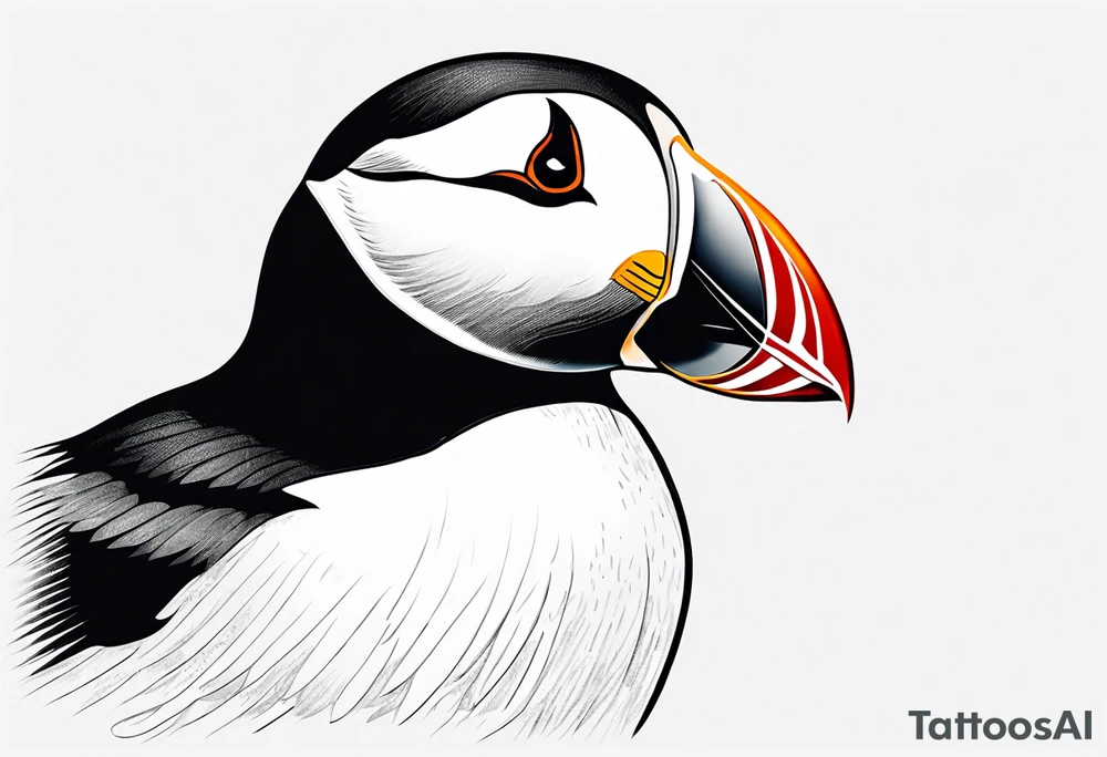 Puffin tattoo idea