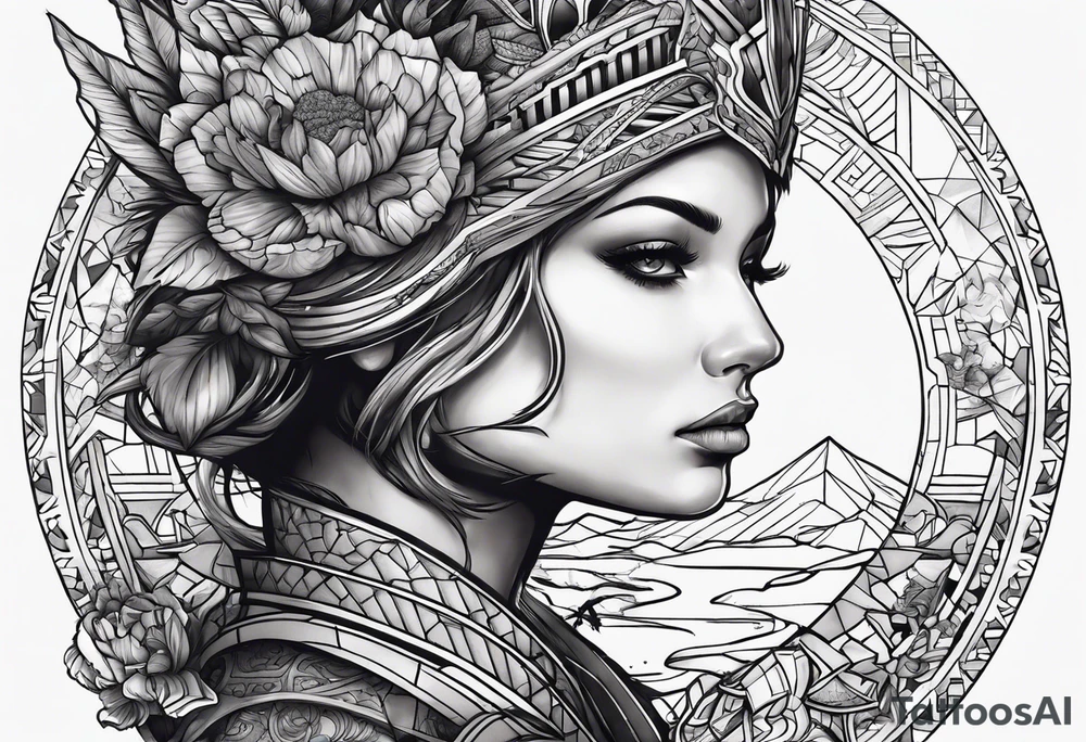 A war in the mind tattoo idea