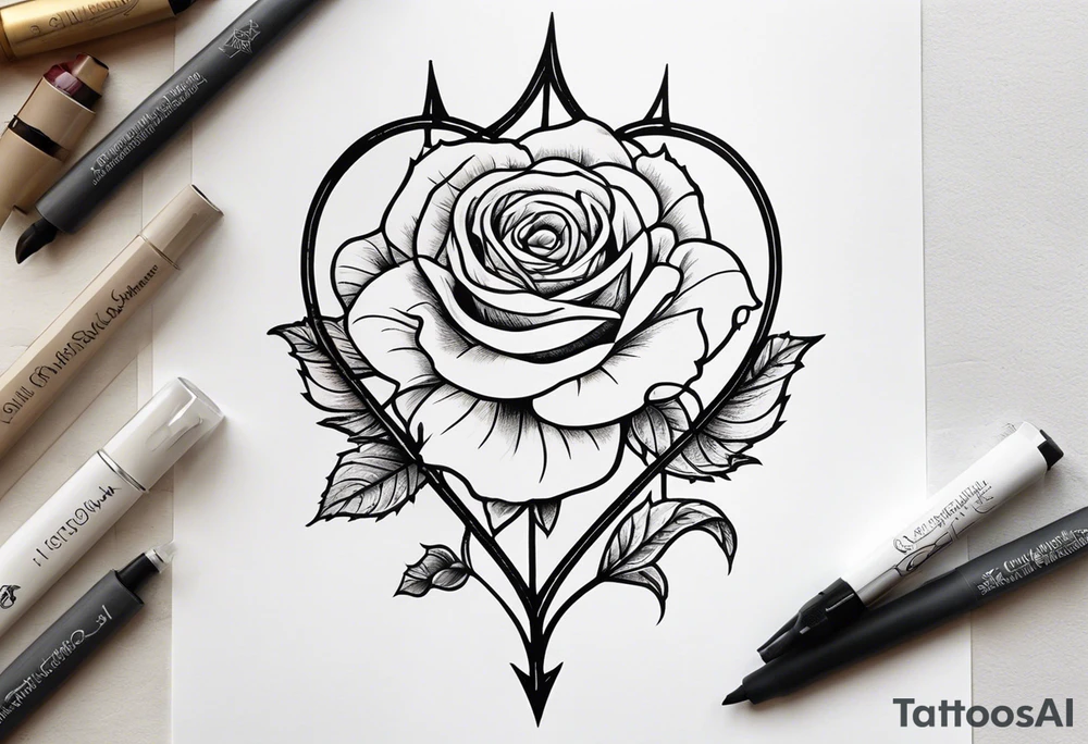 Leuchtturm Stacheldraht Rosen Herz tattoo idea
