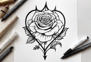 Leuchtturm Stacheldraht Rosen Herz tattoo idea