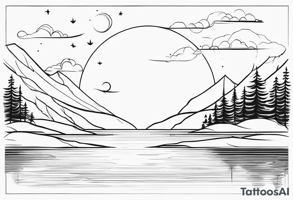 Calm tattoo idea