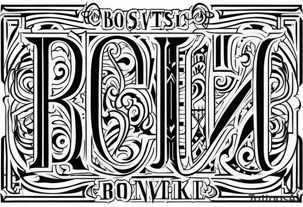 BOSTIC tattoo idea