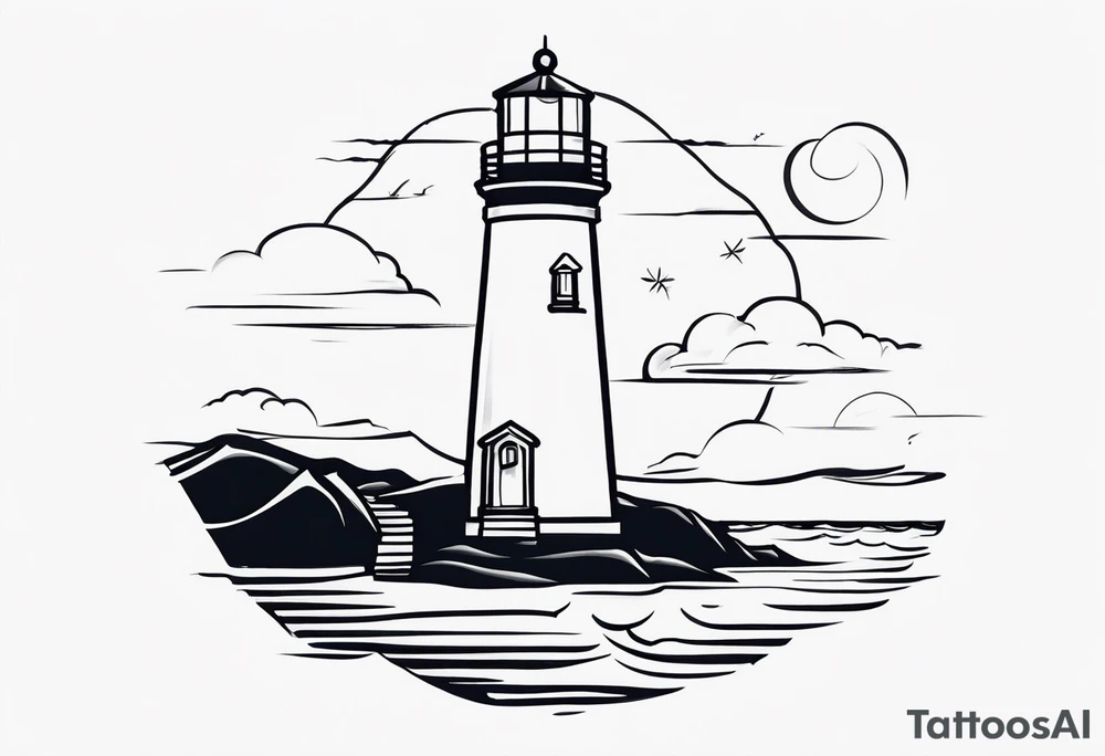 lighthouse tattoo idea