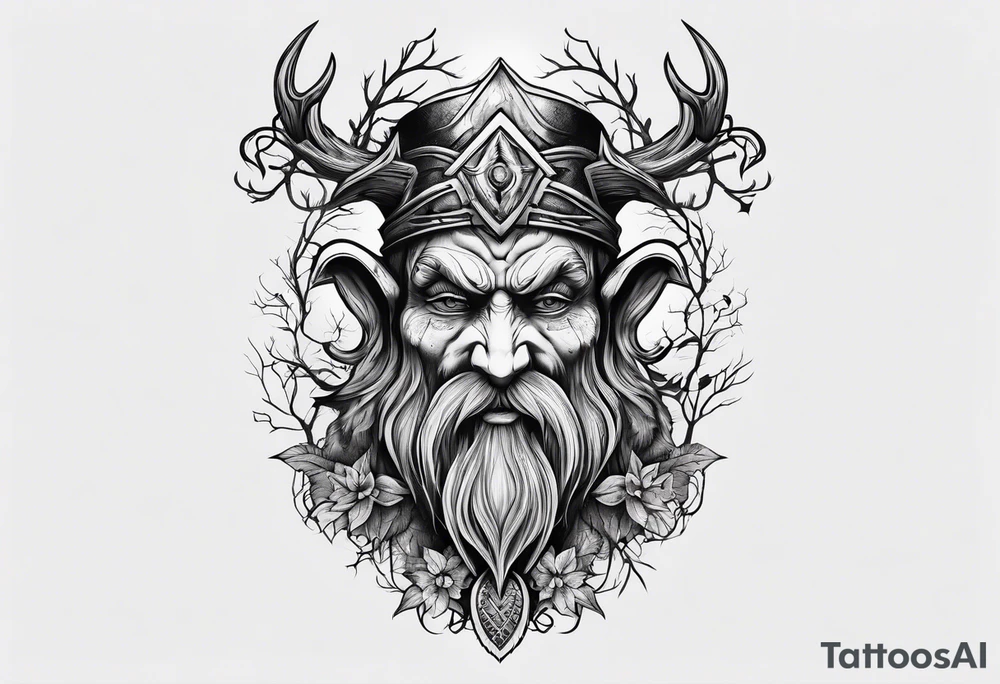 Leshy creepy tattoo idea