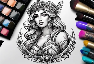 Iustitia is the Roman goddess personifying justice tattoo idea