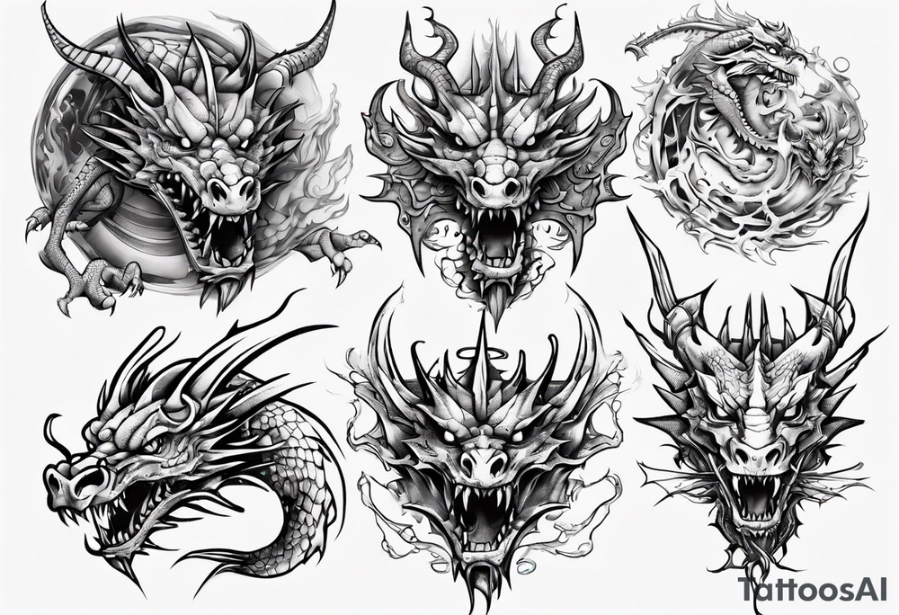 computer parts dragon tattoo idea