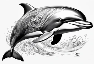 Handicap dolphin tattoo idea
