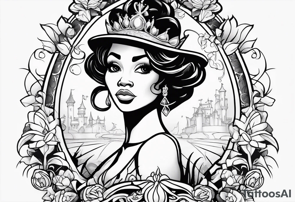 Princess and the frog tattoo idea