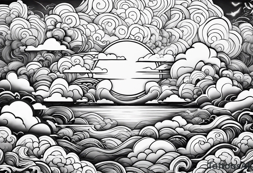 Clouds tattoo idea