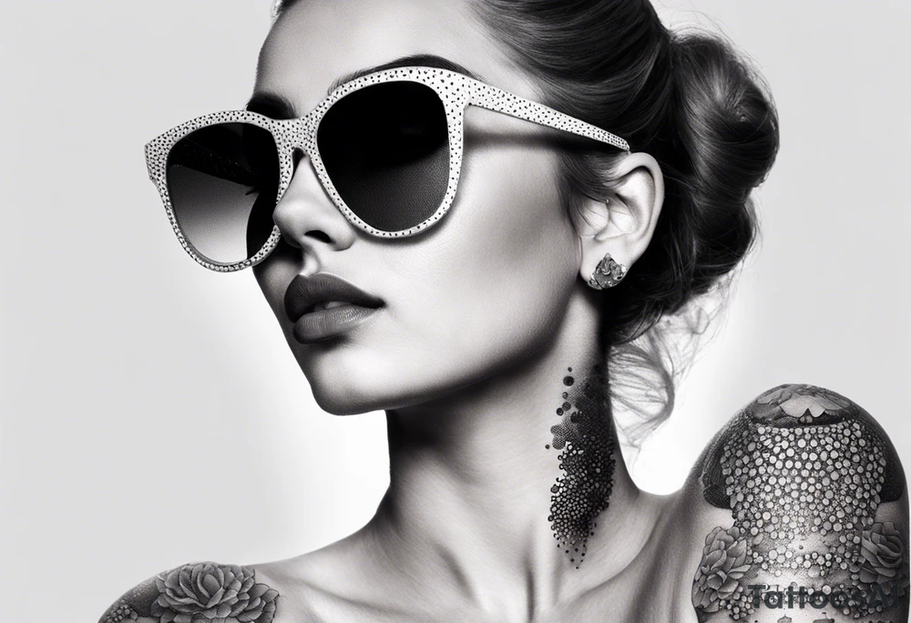 woman with big titts, capricorn with sunglasses tattoo idea