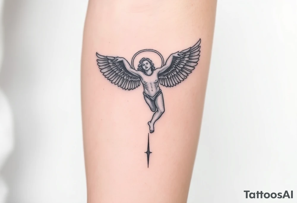 angel falling tattoo idea