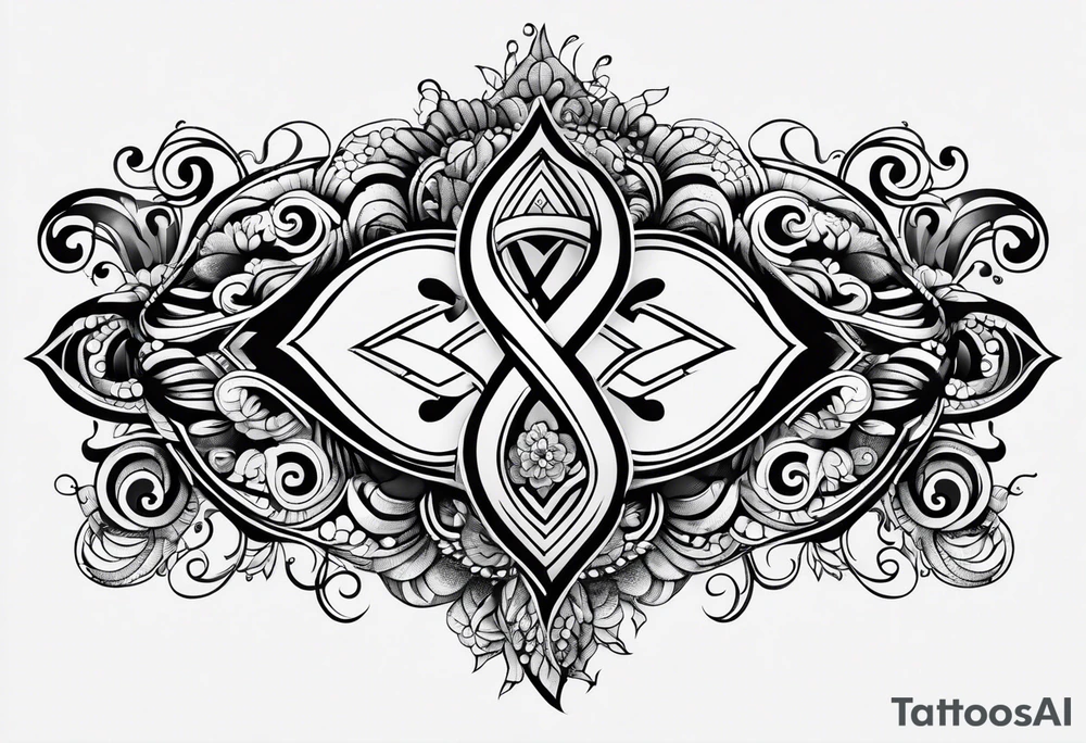 Horizontal, Infinity symbol tattoo idea